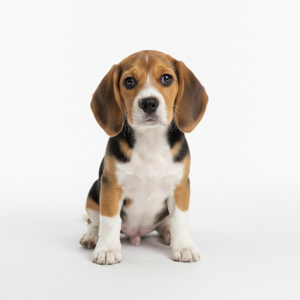 Beagle sitting