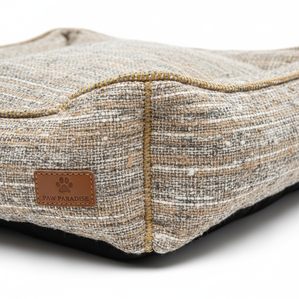 Dog bed fabric close-up