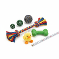 Dog toys with size reference