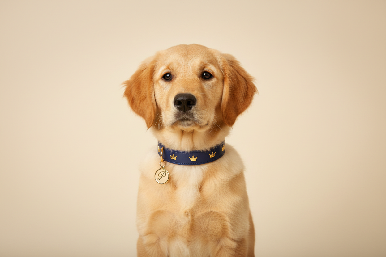 Elegant puppy portrait