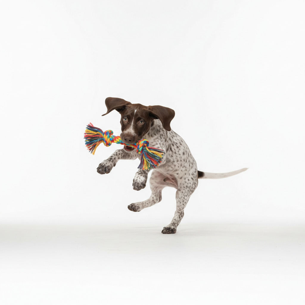German Shorthaired Pointer playing