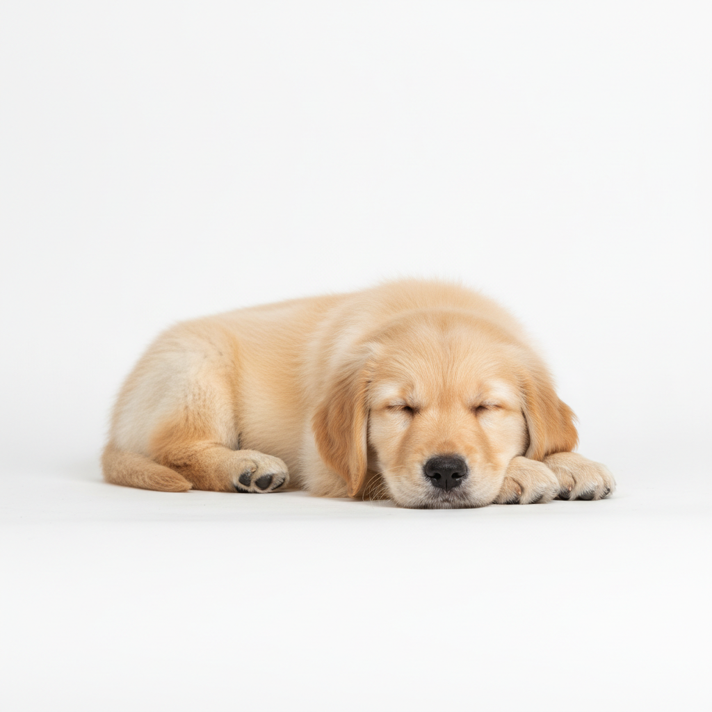 Golden Retriever relaxing