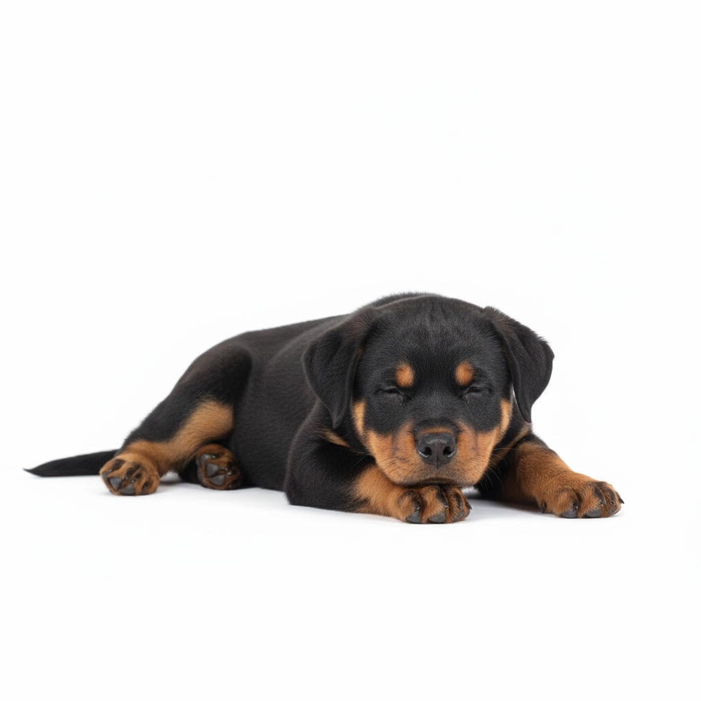 Rottweiler relaxing