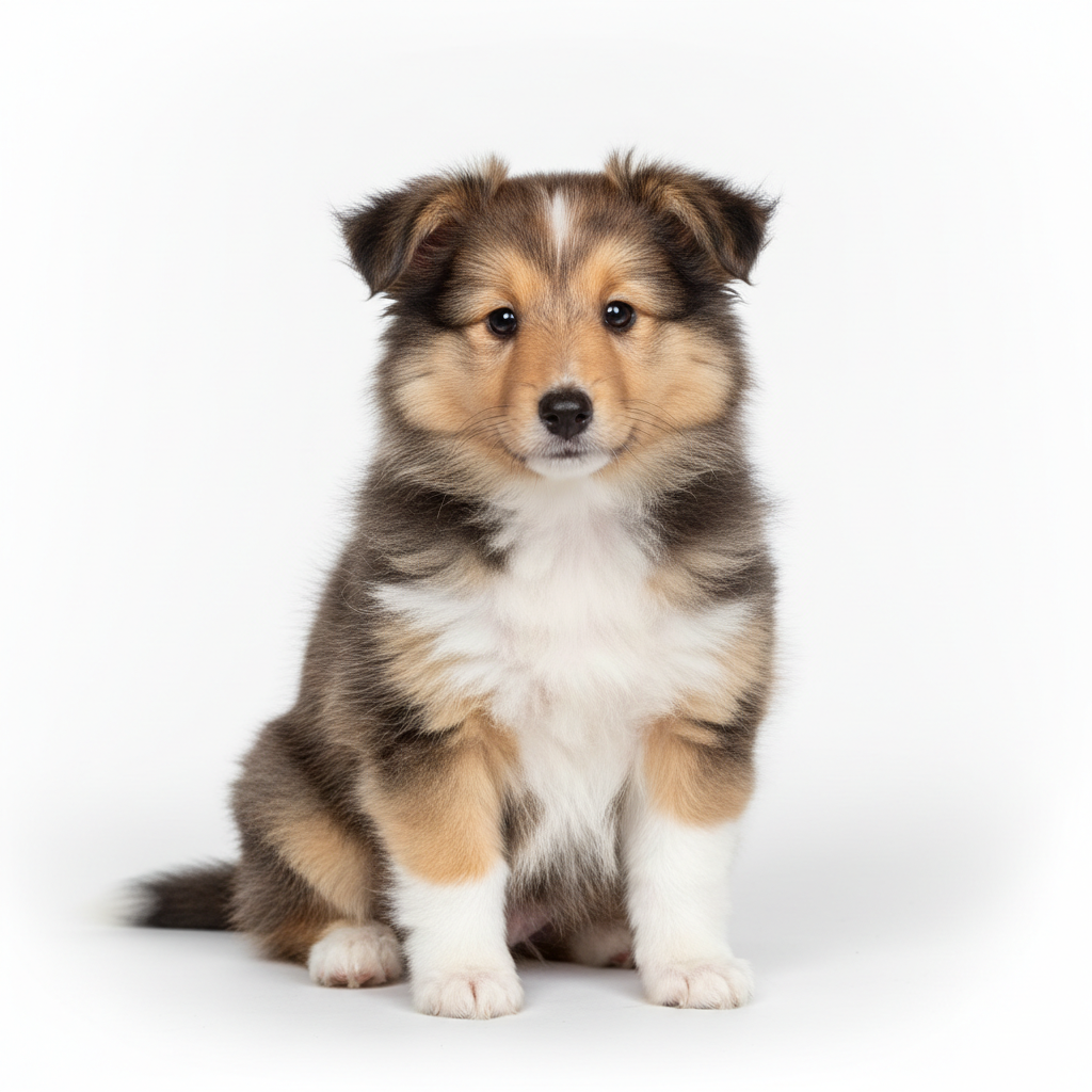 Shetland Sheepdog sitting