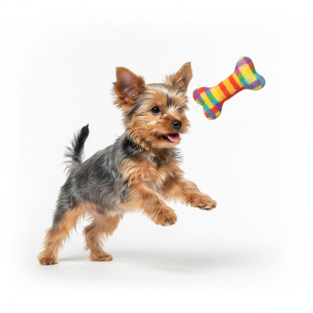 Yorkshire Terrier playing