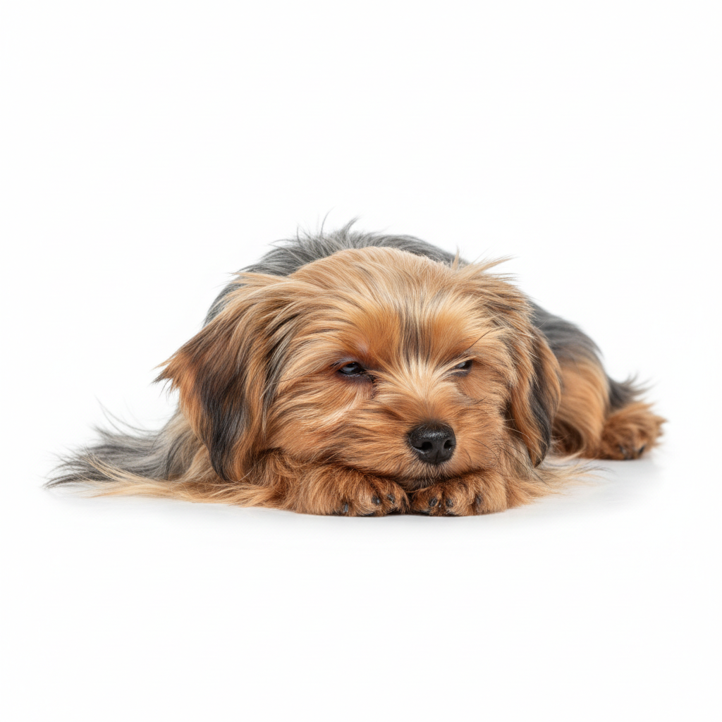 Yorkshire Terrier relaxing